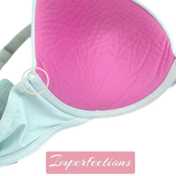 VS PINK Wear Everywhere Light Blue Push-Up Bra - Picture 10 of 12